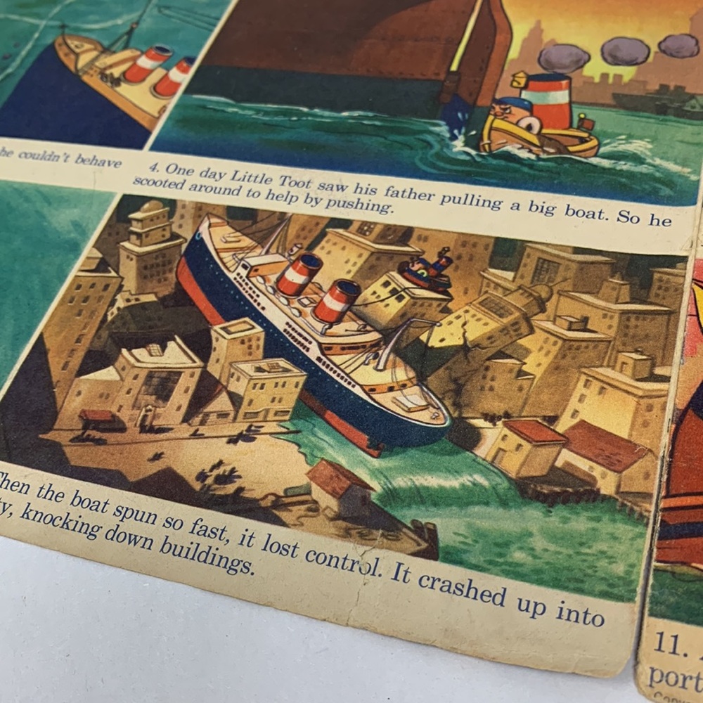 Vintage LITTLE TOOT by WALT DISNEY’S MELODY TIME record cover (only!) no record - Picture 14 of 16